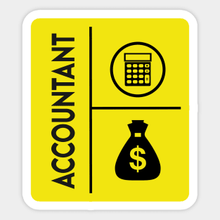 Accountant $$ Sticker